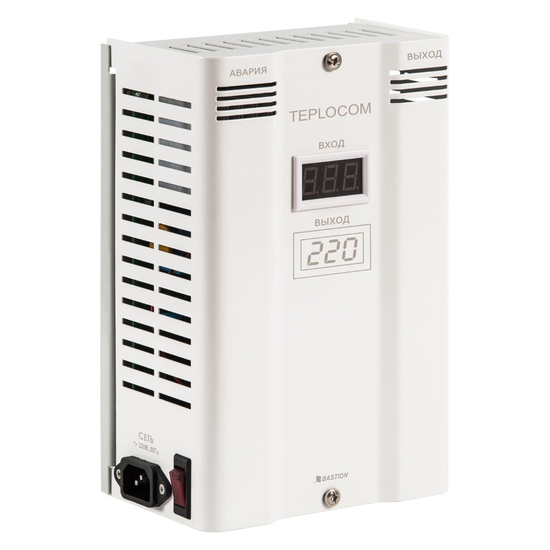 Стабилизатор сетевого напряжения инверторный TEPLOCOM ST600 INVERTOR, мощность 600 ВА от магазина gidro-z