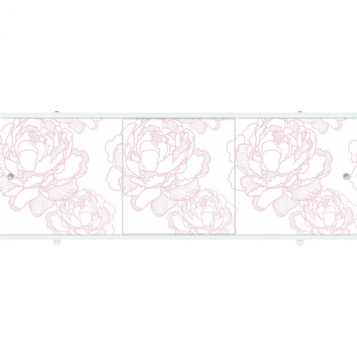 Экран для ванны ПРЕМИУМ А алюм. профиль 1,5 светло-розовый от магазина gidro-z