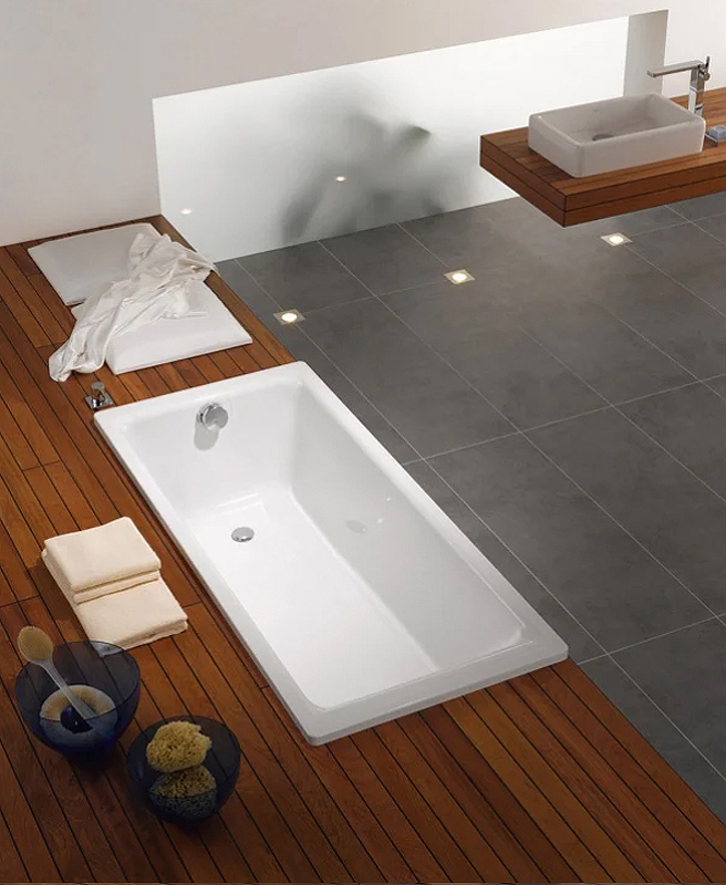 Стальная ванна Kaldewei Puro 653 180x80 256300013001 с покрытием Easy-clean от магазина gidro-z