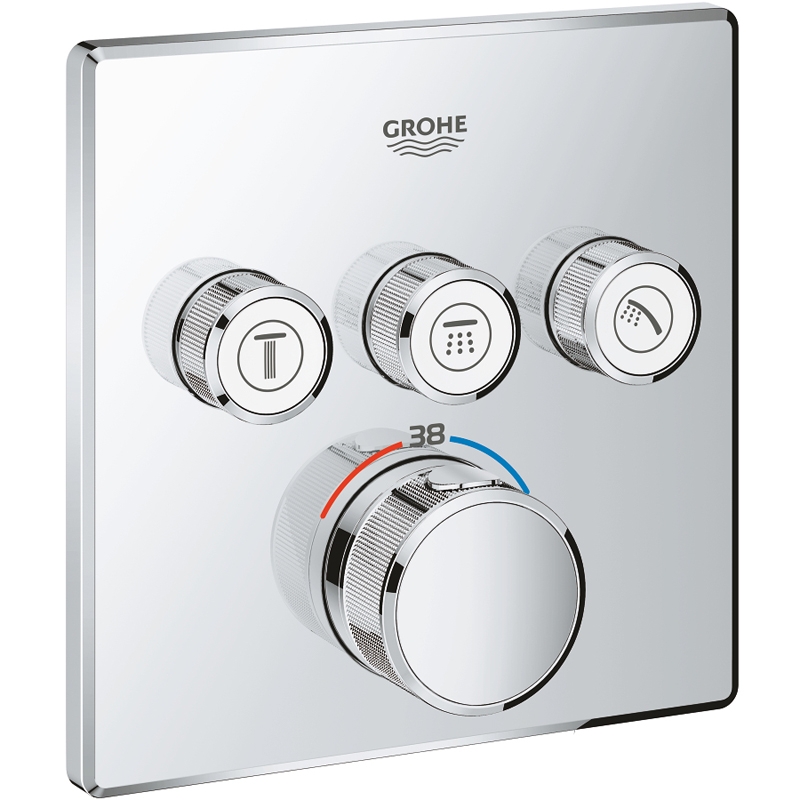 Смеситель для душа Grohe Grohtherm SmartControl 29126000 с термостатом Хром от магазина gidro-z