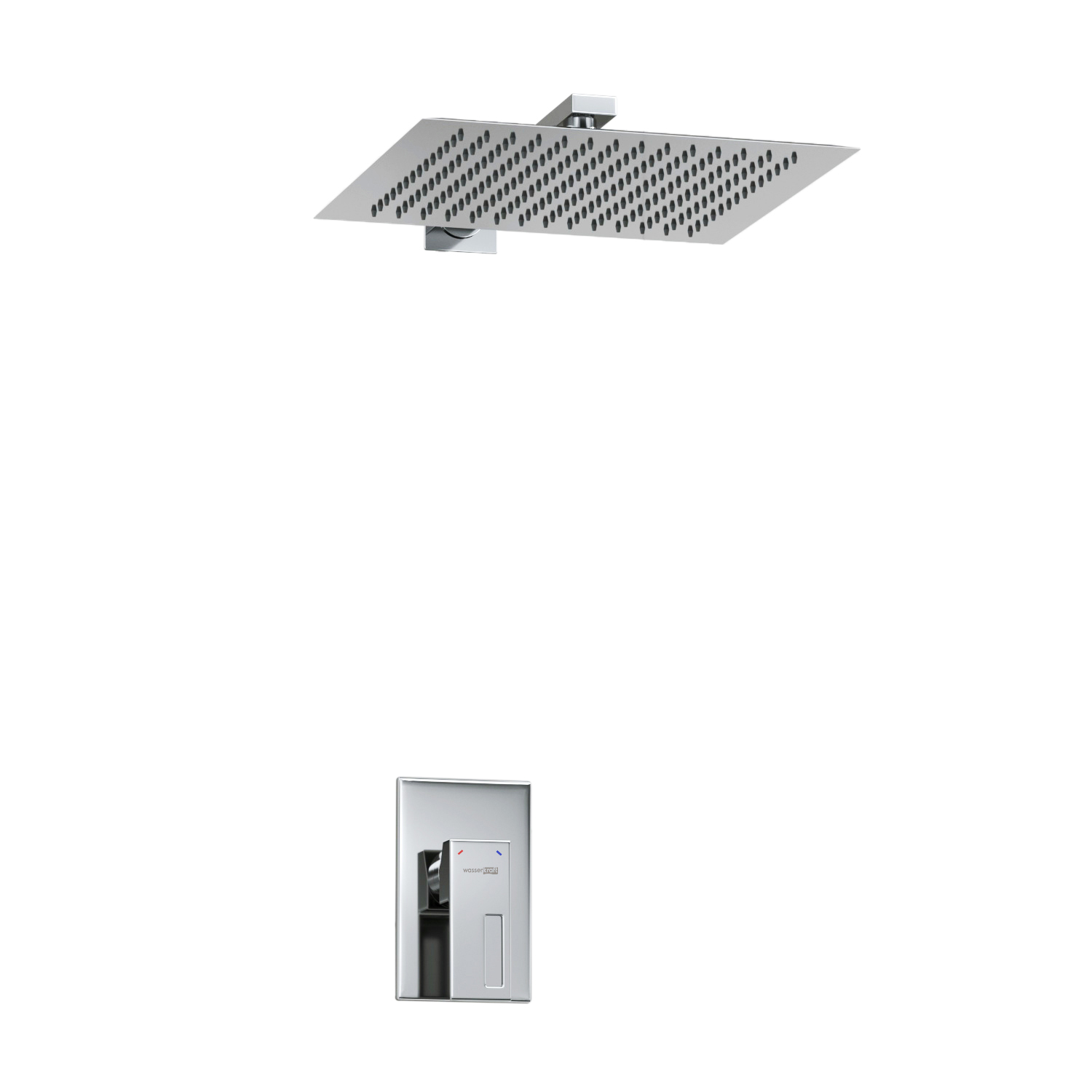 Встраиваемый комплект для душа с квадратным верхним душем WasserKraft А12119 от магазина gidro-z