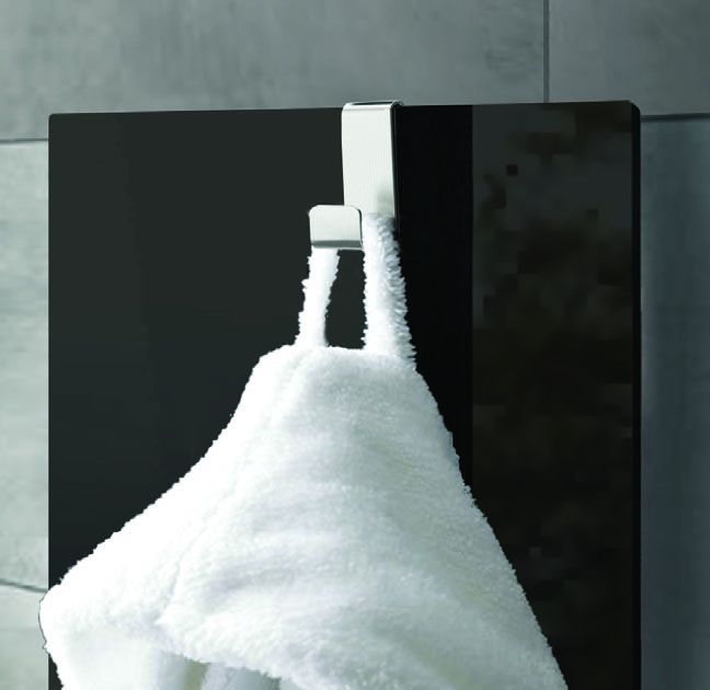 Электрический полотенцесушитель Lazzarini E-Mirror 1500W черный прямой, черный от магазина gidro-z