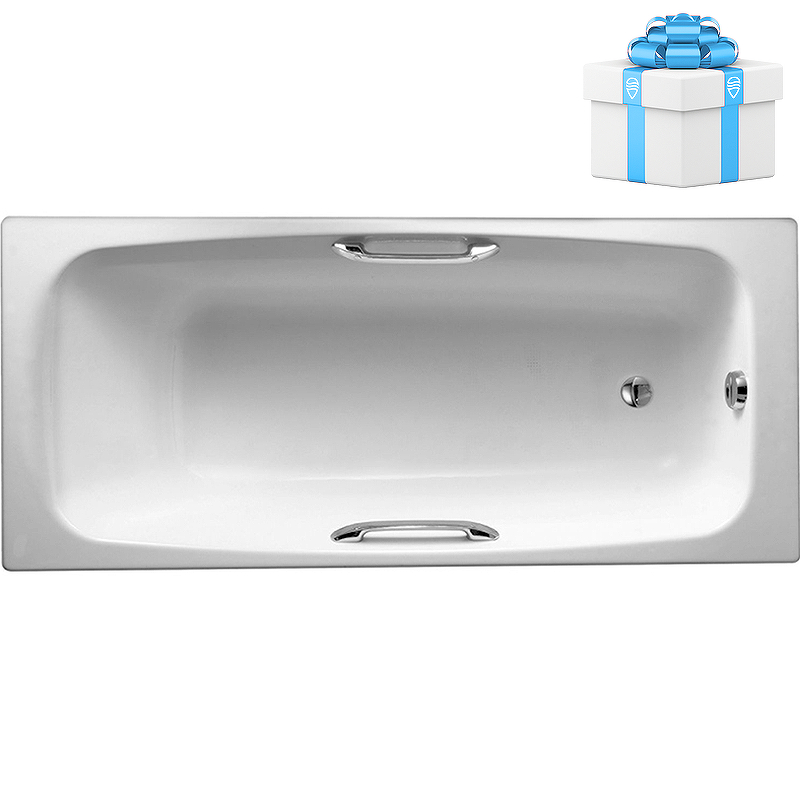 Чугунная ванна Jacob Delafon Diapason 170x75 E2926-00 с антискользящим покрытием от магазина gidro-z