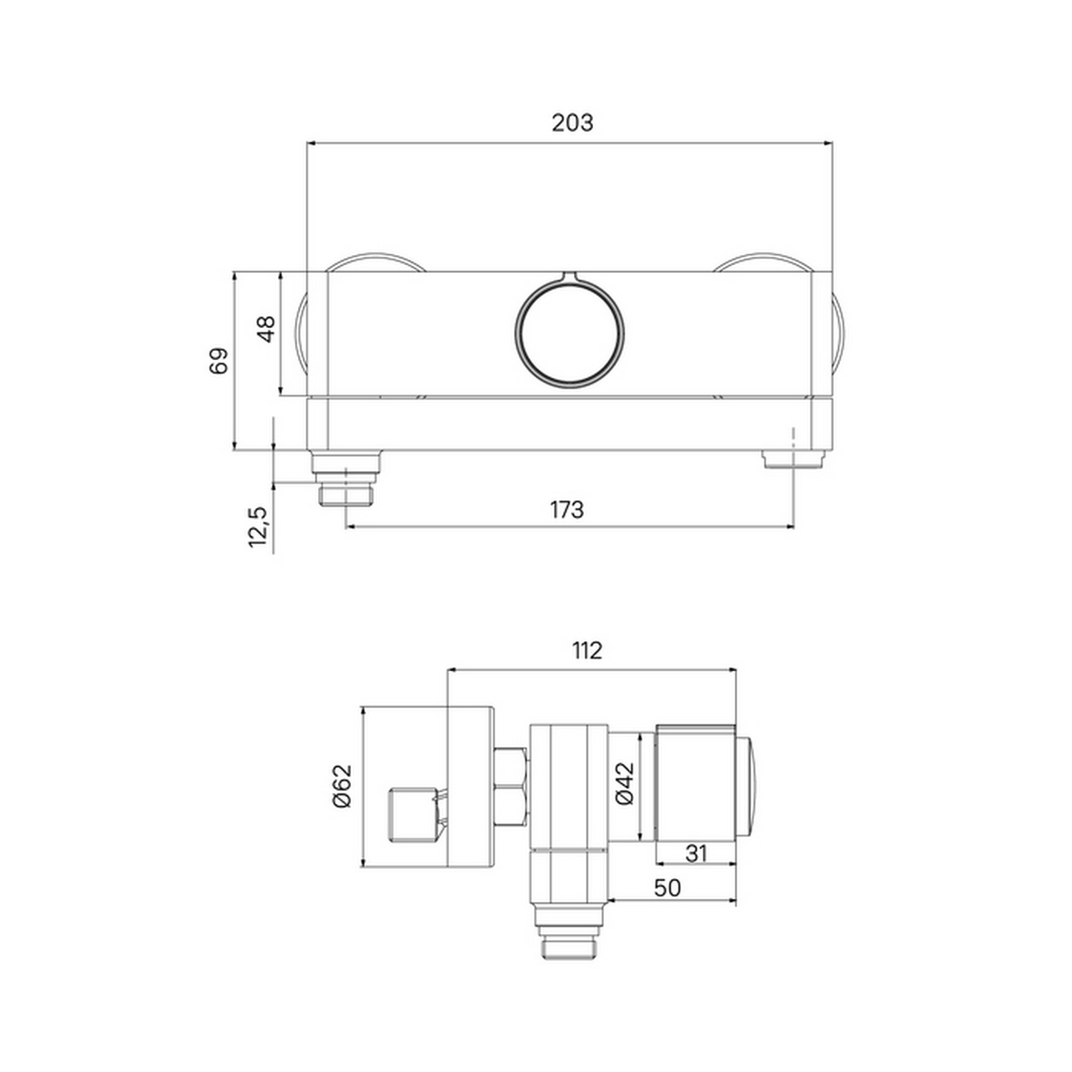 Смеситель для ванны с управл Push Control 35к IDDIS SLIBLBTi02WA Slide ЧЕРНЫЙ матовый от магазина gidro-z