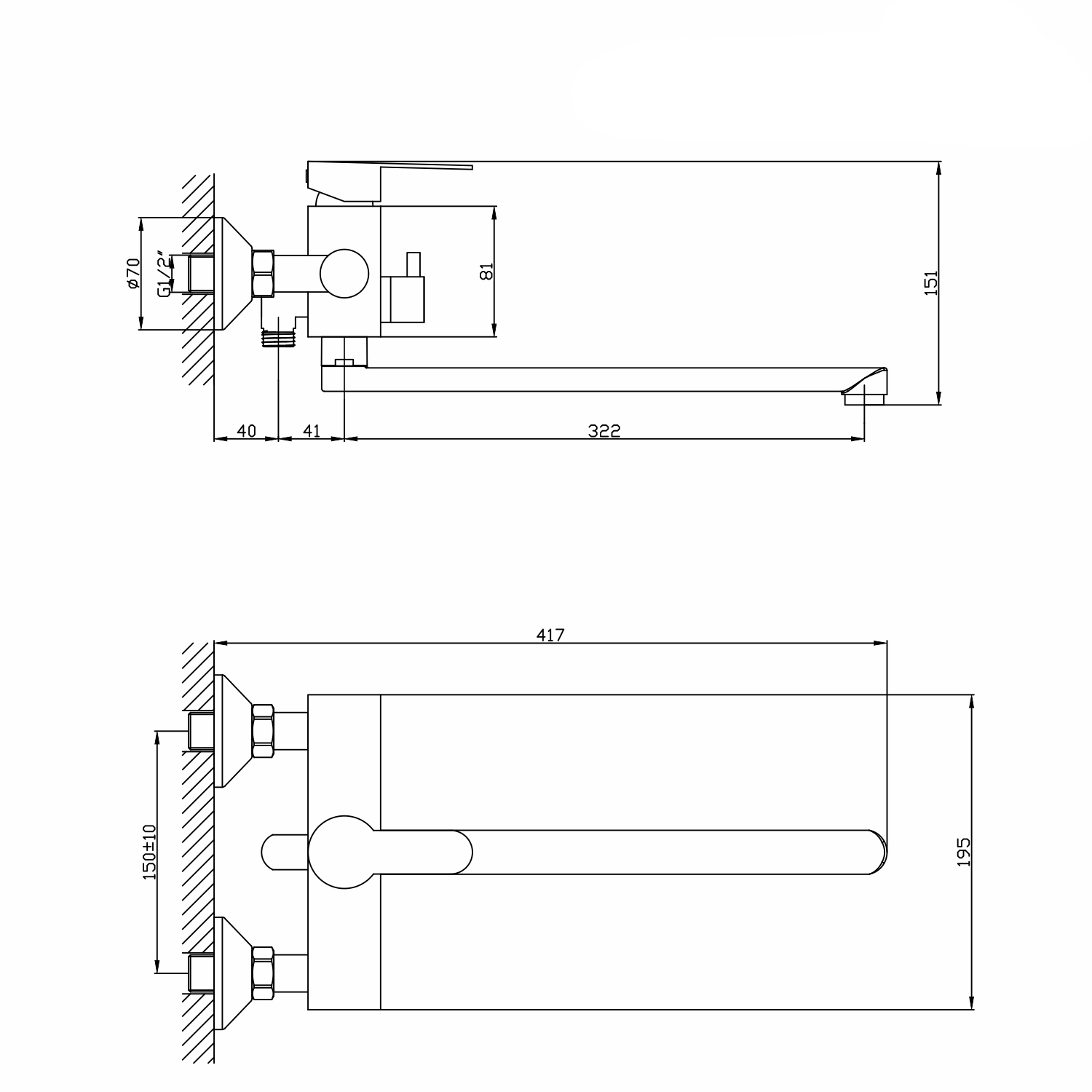 Смеситель для ванны и раковины 35k MIXLINE MLSS36-02 Steel Kit нерж. от магазина gidro-z