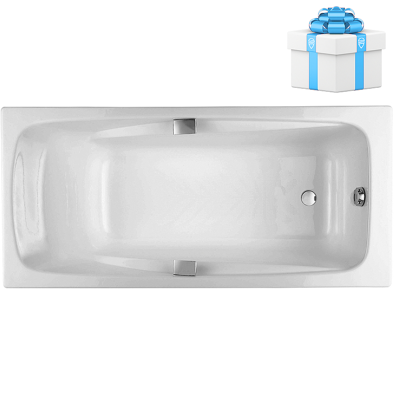 Чугунная ванна Jacob Delafon Repos 160x75 E2929-00 с антискользящим покрытием от магазина gidro-z