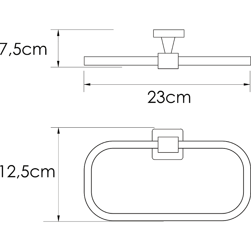 Кольцо для полотенец WasserKRAFT Rhin K-8760 Хром от магазина gidro-z