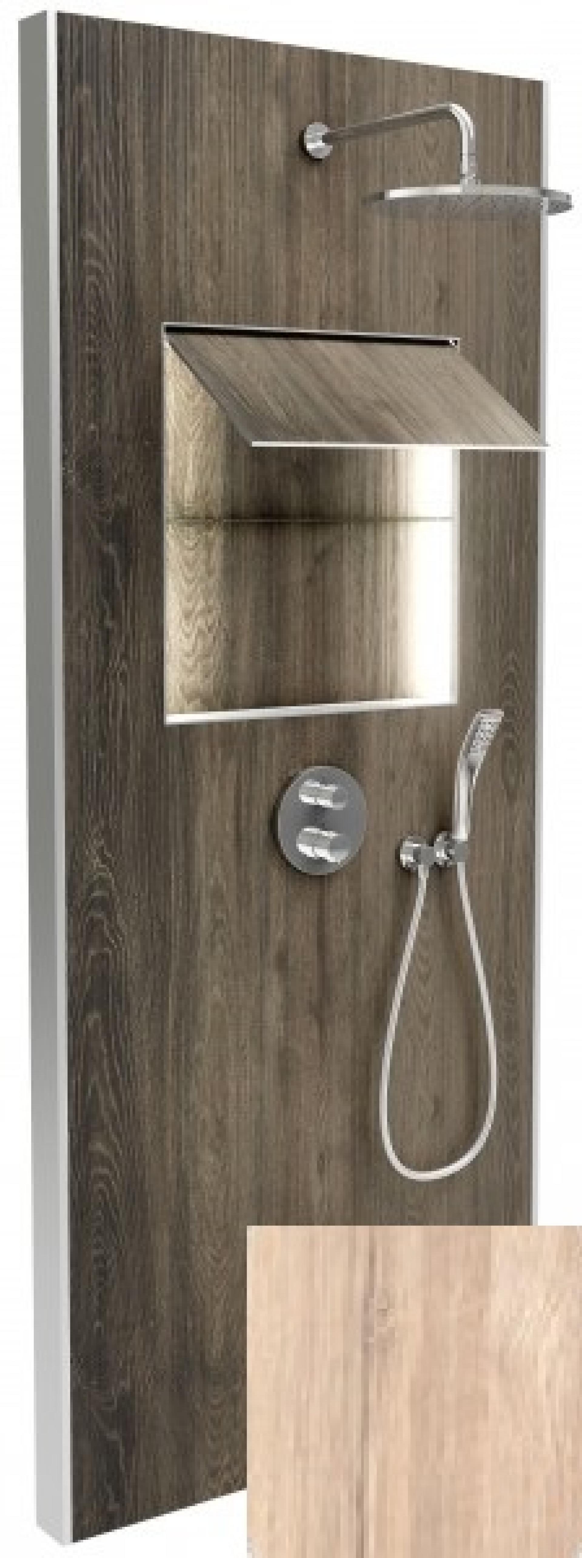 Душевая панель Jacob Delafon Ecrin E803031-D33 Верхний душ, ручной душ, термостат, излив, медовый дуб от магазина gidro-z