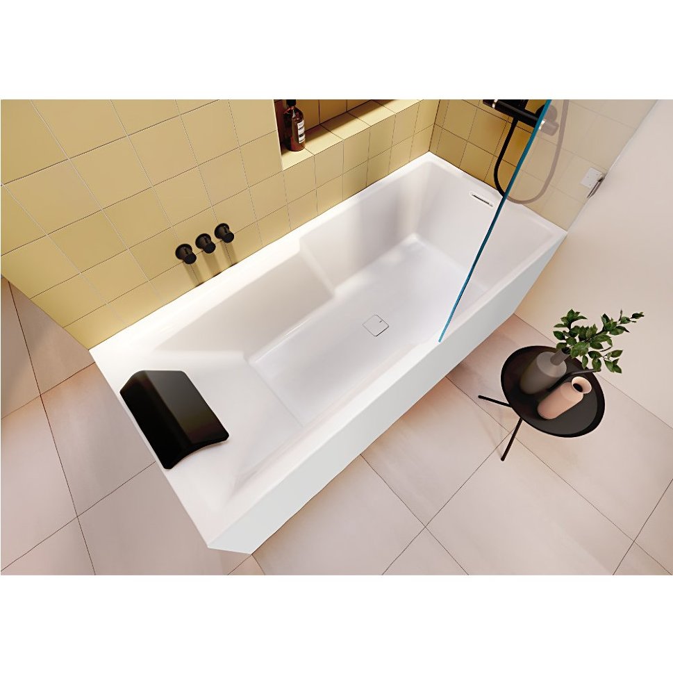 Акриловая ванна RIHO STILL SHOWER - PLUG&PLAY R 180x80, BD1700500000000, 800х450х620, белый от магазина gidro-z