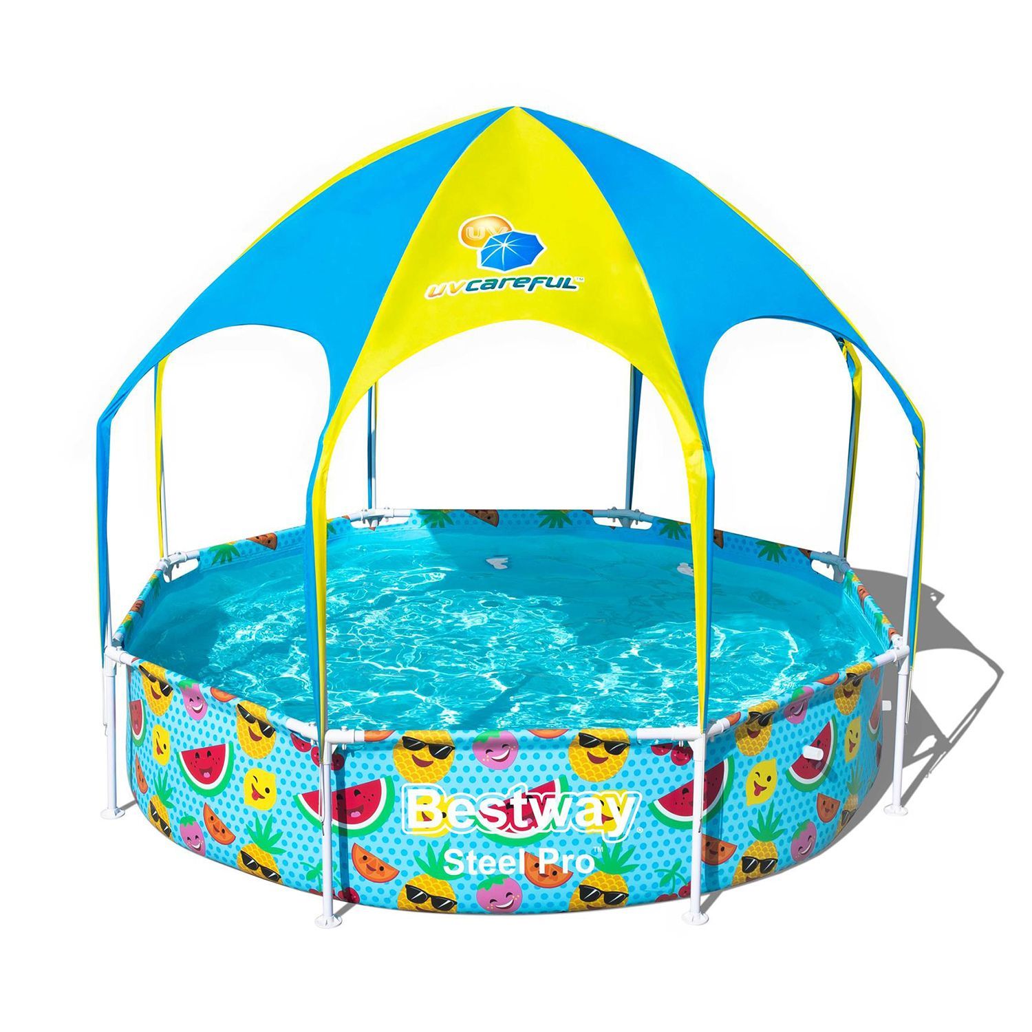 Детский каркасный круглый бассейн Bestway 56432 (244х51) с навесом от магазина gidro-z