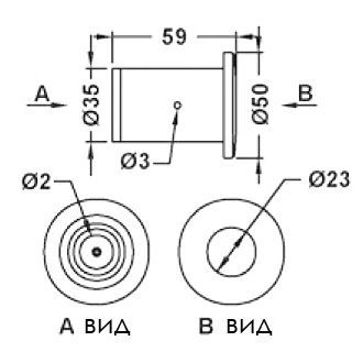 Кнопка Aquaviva для гидромассажа EM1844 от магазина gidro-z