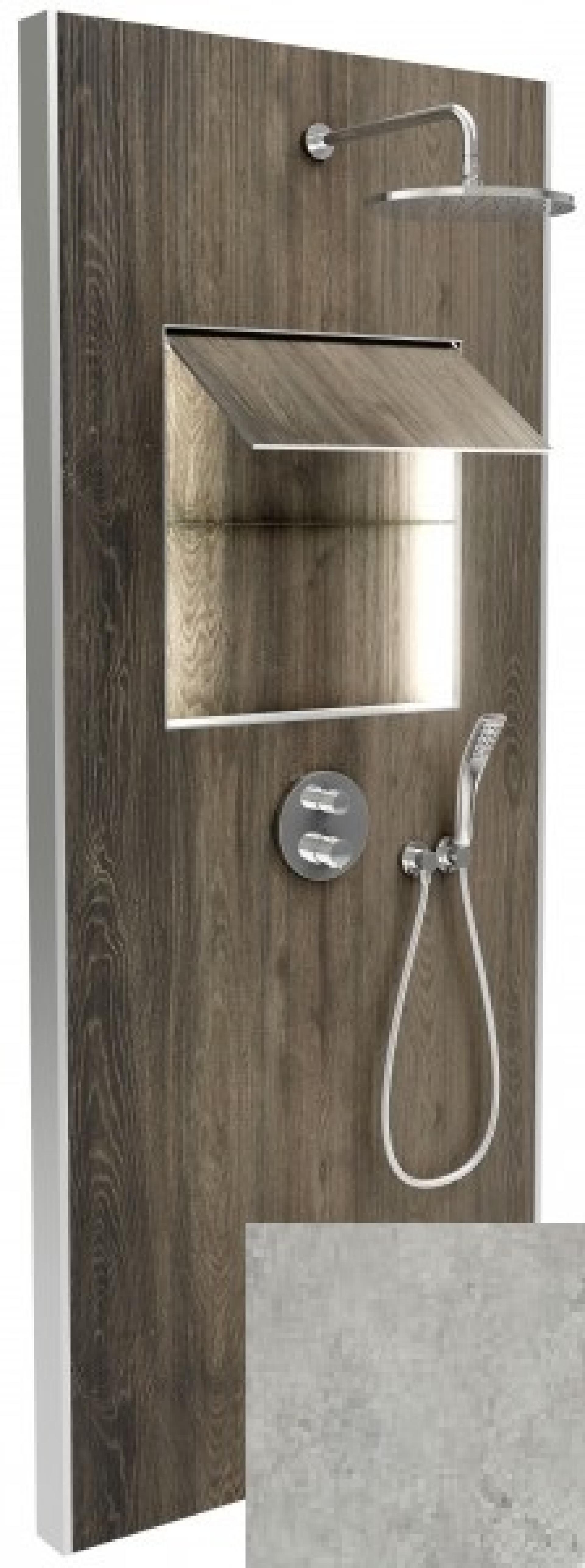 Душевая панель Jacob Delafon Ecrin E803031-D35 Верхний душ, ручной душ, термостат, излив, облачно-серый от магазина gidro-z