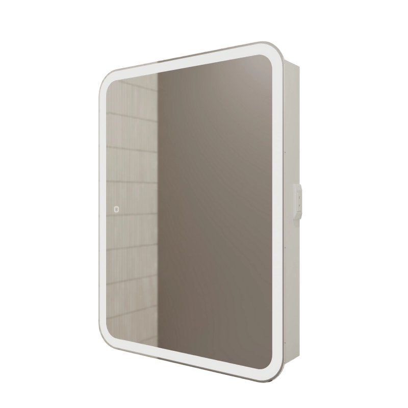 Зеркало-шкаф MIXLINE Фиджи Flip 600800 (ШВ) универсальный, сенсор от магазина gidro-z