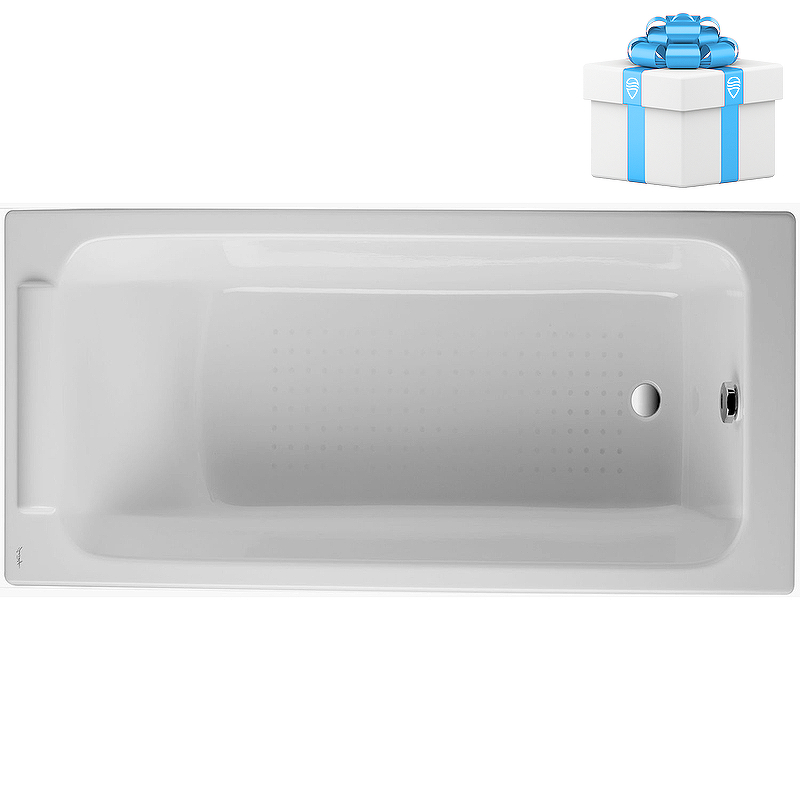 Чугунная ванна Jacob Delafon Parallel 170x70 E2947-00 с антискользящим покрытием от магазина gidro-z