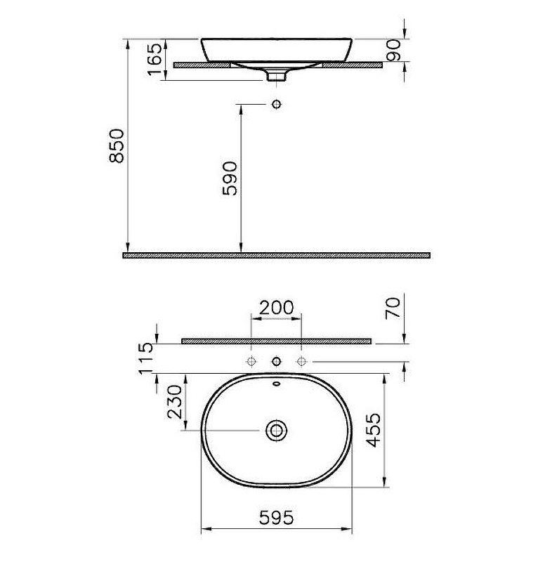 Раковина-чаша Vitra Metropole 60 5942B003-0012 Белая от магазина gidro-z