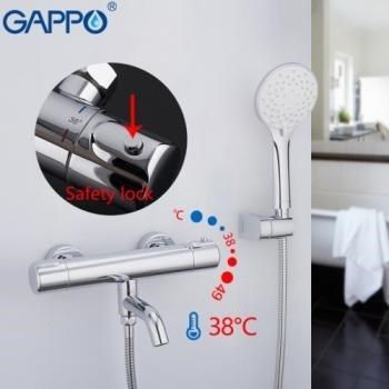 Термостатический смеситель Gappo G3290, хром от магазина gidro-z