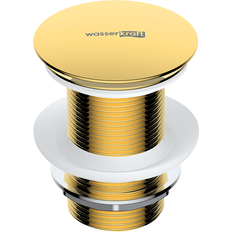 Донный клапан WasserKRAFT A248 Click-Clack Золото от магазина gidro-z