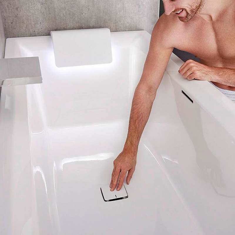 Акриловая ванна Riho Still Square 180х80 B099003005 (BR0100500K00130) LED R без гидромассажа от магазина gidro-z