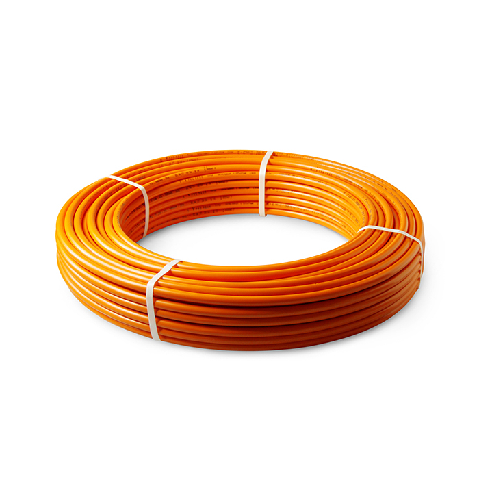 Труба из ПЭ повышенной термост PE-RT 16*2,0 100м с кисл барьером PRO AQUA оранжевая, оранжевый от магазина gidro-z