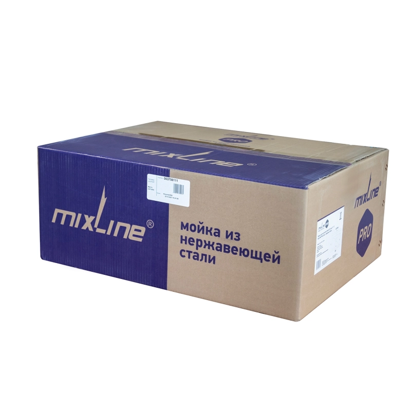 Мойка 75х46 3,0 вып 3 1/2  MIXLINE PRO 21,5см V2.0 ч граф сиф+доз+смес+кол+для р+о/ от магазина gidro-z