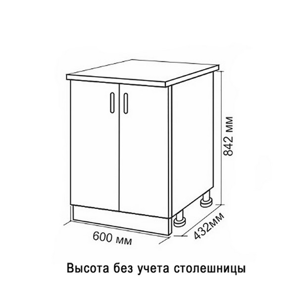 Стол разделочный 60 венге от магазина gidro-z