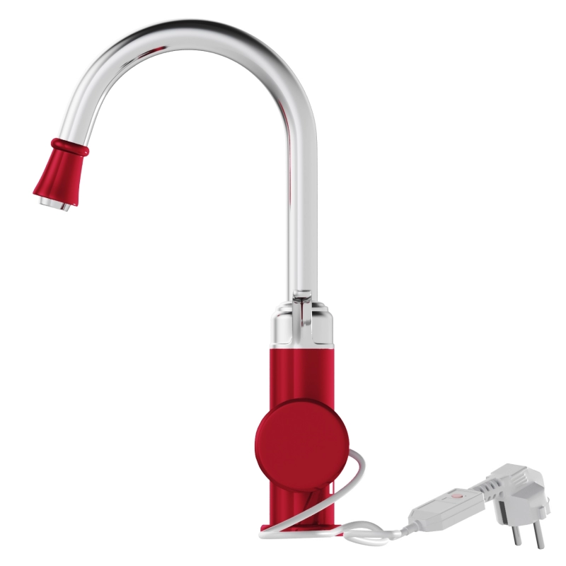 Смеситель-водонагреватель проточного типа WH-003 RED (3,3 кВт, УЗО, кухня, индикатор темп) MIXLINE от магазина gidro-z