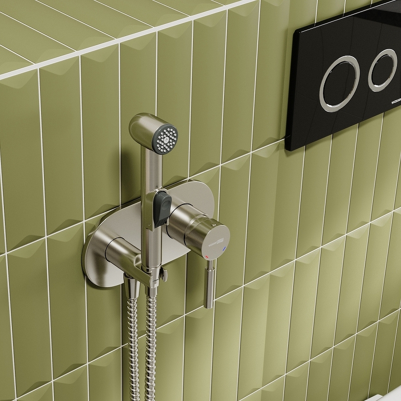 Гигиенический душ со смесителем WasserKRAFT Wern 4238 Никель от магазина gidro-z