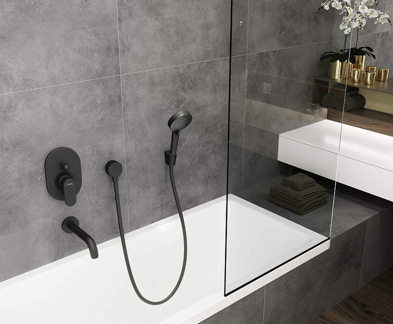 Держатель ручного душа Hansgrohe Porter S 28331670 Черный матовый от магазина gidro-z