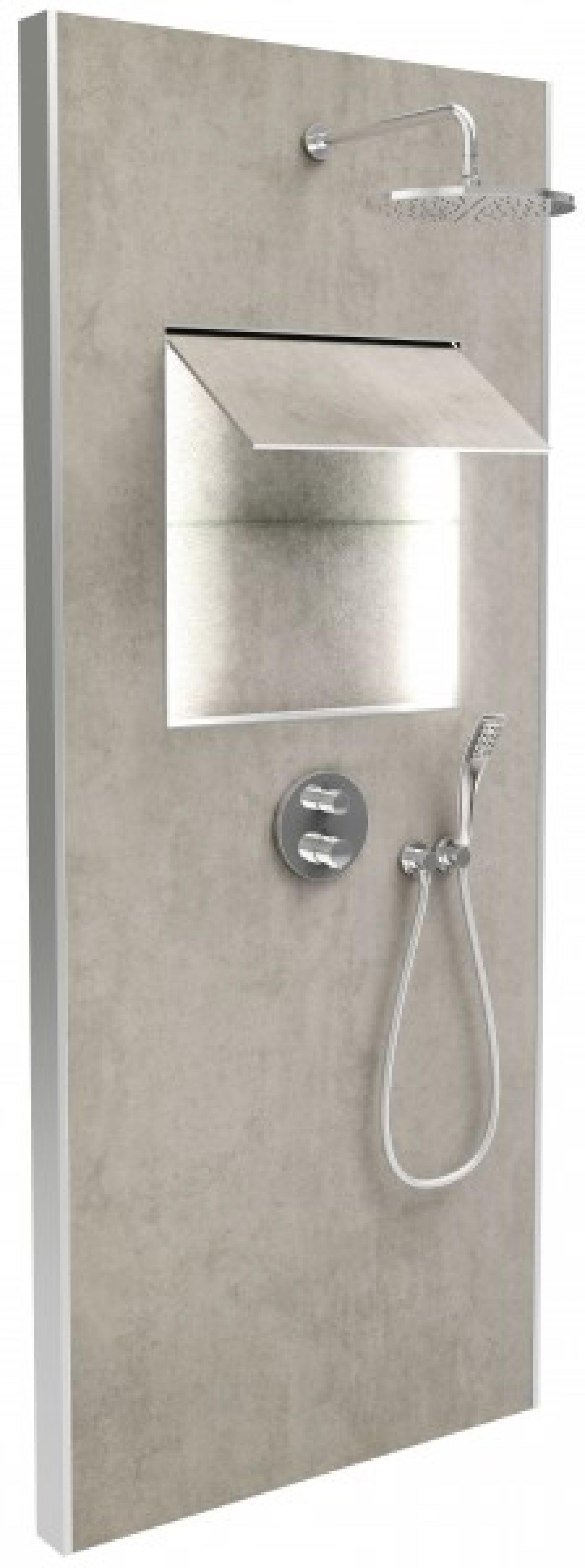 Душевая панель Jacob Delafon Ecrin E803031-D36 Верхний душ, ручной душ, термостат, излив, металлический серый от магазина gidro-z