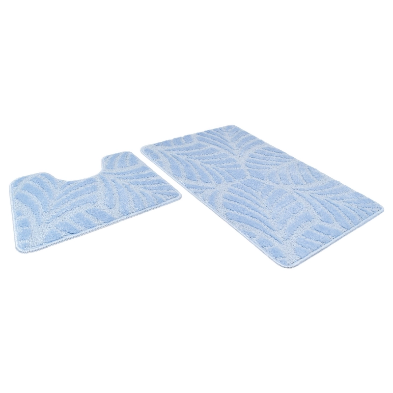 Набор ковриков для ванной Актив icarpet 60100+6050 голубой (01) от магазина gidro-z