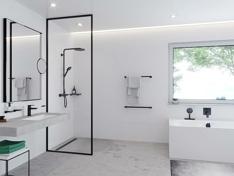 Косметическое зеркало Hansgrohe AddStoris 41791000 с увеличением Хром от магазина gidro-z