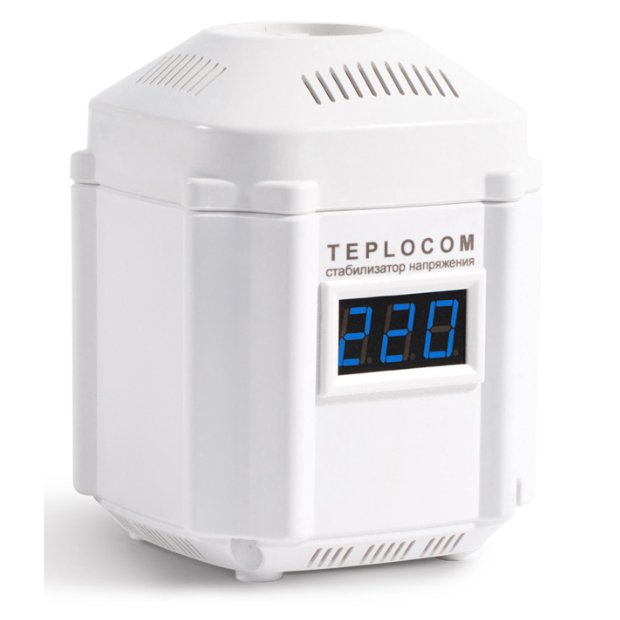 Стабилизатор сетевого напряжения TEPLOCOM ST555 мощность нагрузки 555 Вт, 145-260 В, настенный от магазина gidro-z
