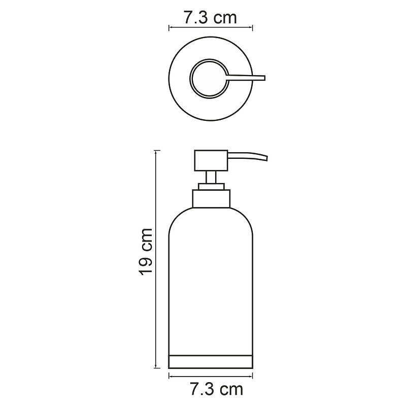 Дозатор для жидкого мыла WasserKRAFT Lopau K-3399 Серый от магазина gidro-z