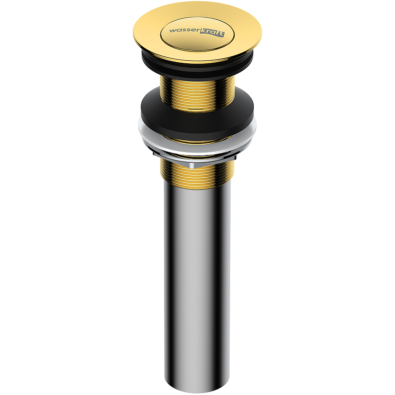 Донный клапан WasserKRAFT A253 Click-Clack Золото от магазина gidro-z