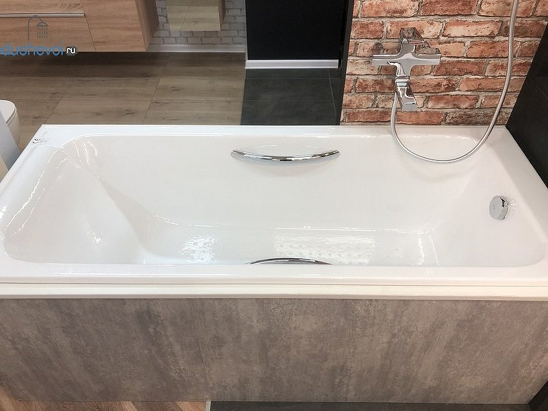 Чугунная ванна Jacob Delafon Parallel 150x70 E2949-00 с антискользящим покрытием от магазина gidro-z