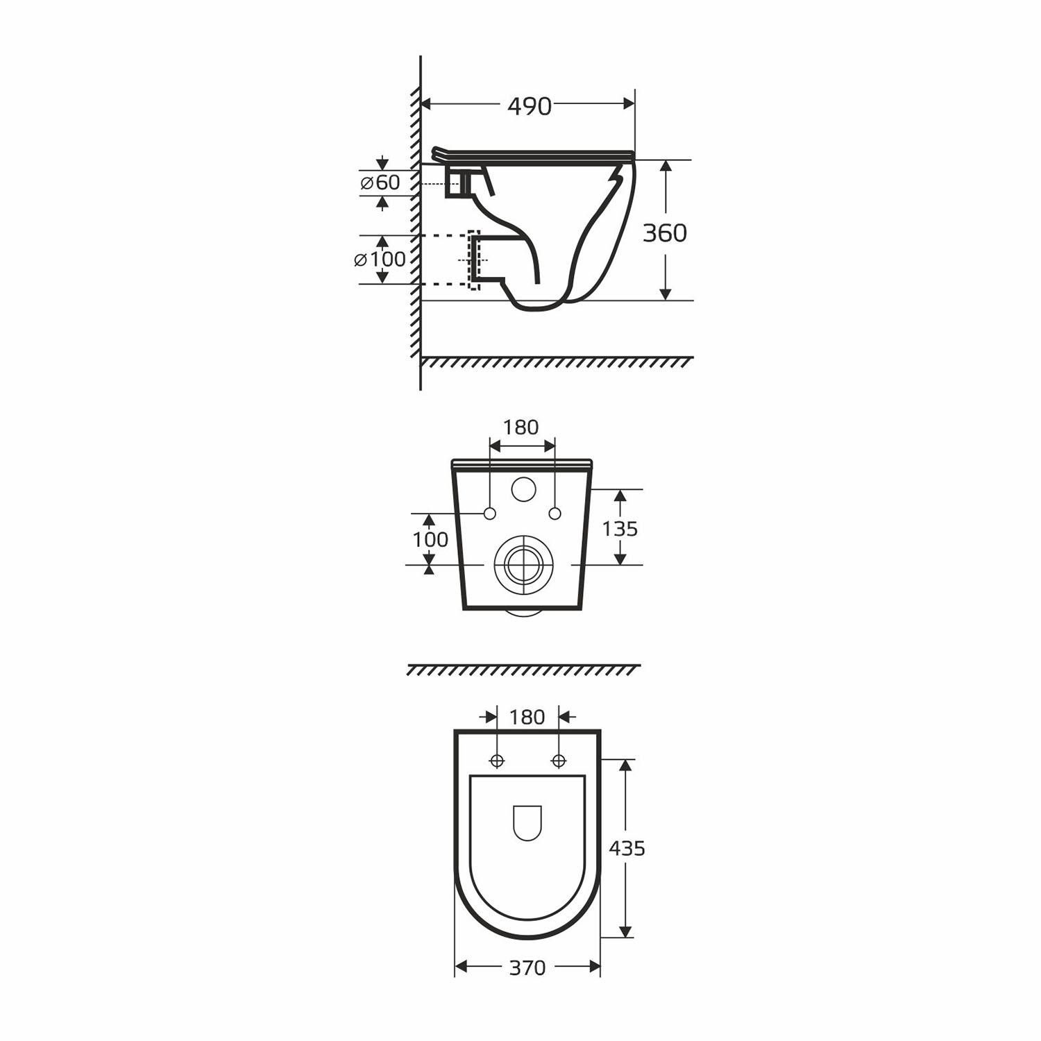 Унитаз подвесной безободковый WAVE MERIDIAN Tornado Flush,сиденье дюропласт,микролифт БЕЛЫЙ глянец(L от магазина gidro-z