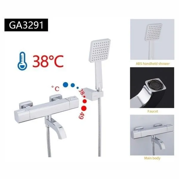 Термостатический смеситель Gappo G3291, хром от магазина gidro-z