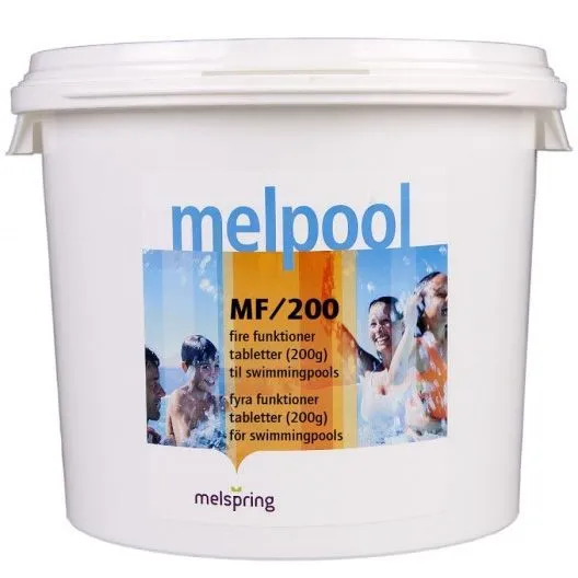 Средство по уходу за водой в бассейне на основе хлора Melpool MF 3 в 1, 50 кг (таблетки по 200 г) от магазина gidro-z