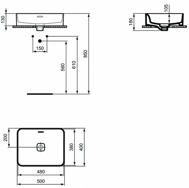 Раковина-чаша Ideal Standard Strada II Vessel  50 T296501 Euro White от магазина gidro-z