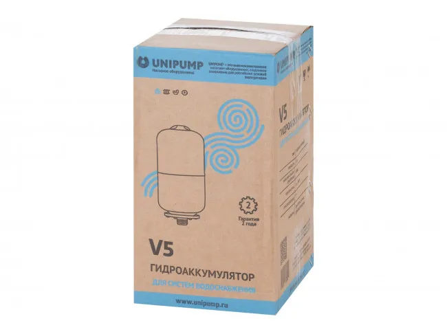 Гидроаккумулятор вертикальный
 UNIPUMP 5 л от магазина gidro-z