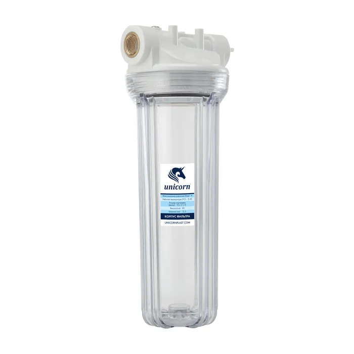 Фильтр магистральный 1 для хол. воды прозр. 10 UNICORN (FH2P 1) от магазина gidro-z