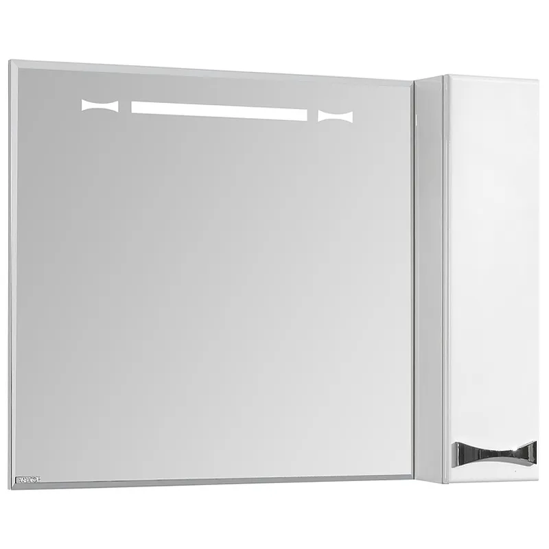 Зеркало со шкафом Акватон Диор 80 R 1A168002DR01R с подсветкой Белое от магазина gidro-z