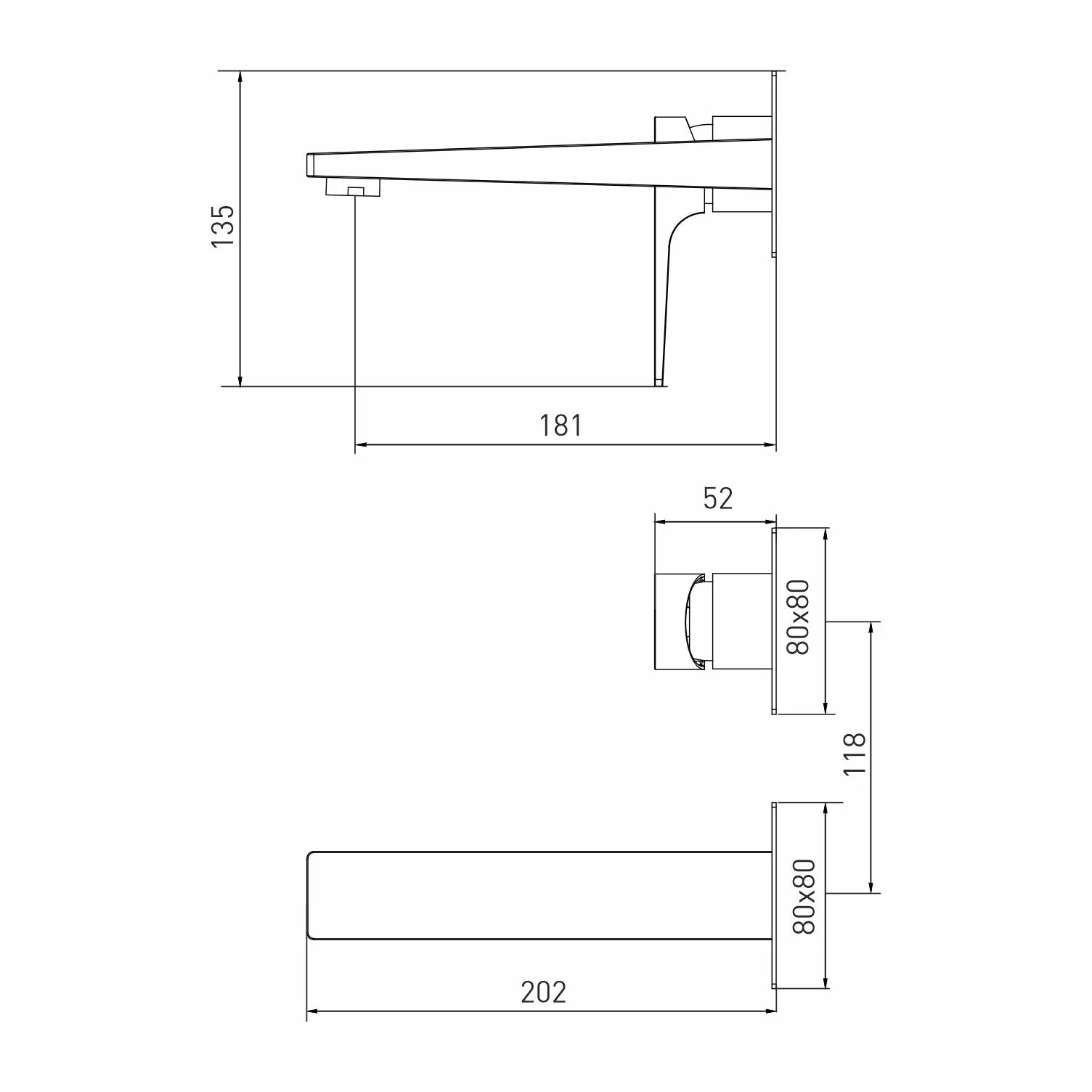 Смеситель 35k MIXLINE ML42-081 Pure встраиваемый от магазина gidro-z