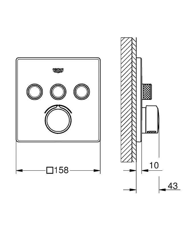 Смеситель для душа Grohe SmartControl 29149000 Хром от магазина gidro-z