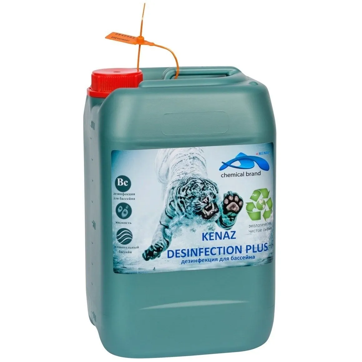 Жидкое средство для дезинфекции поверхностей бассейна Kenaz Desinfection Plus от магазина gidro-z