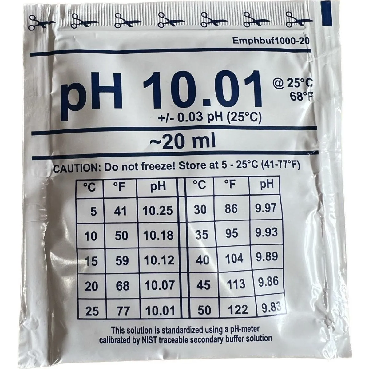 Калибровочный раствор water-id pH 10.01 20ml от магазина gidro-z