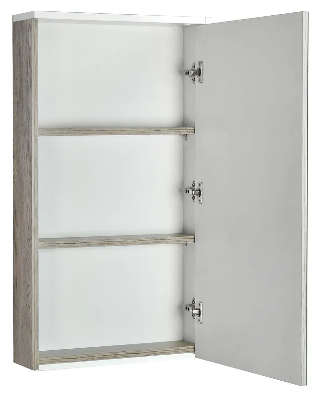 Зеркальный шкаф Акватон Эмма 46 1A221802EAD80 Белый Дуб наварра от магазина gidro-z