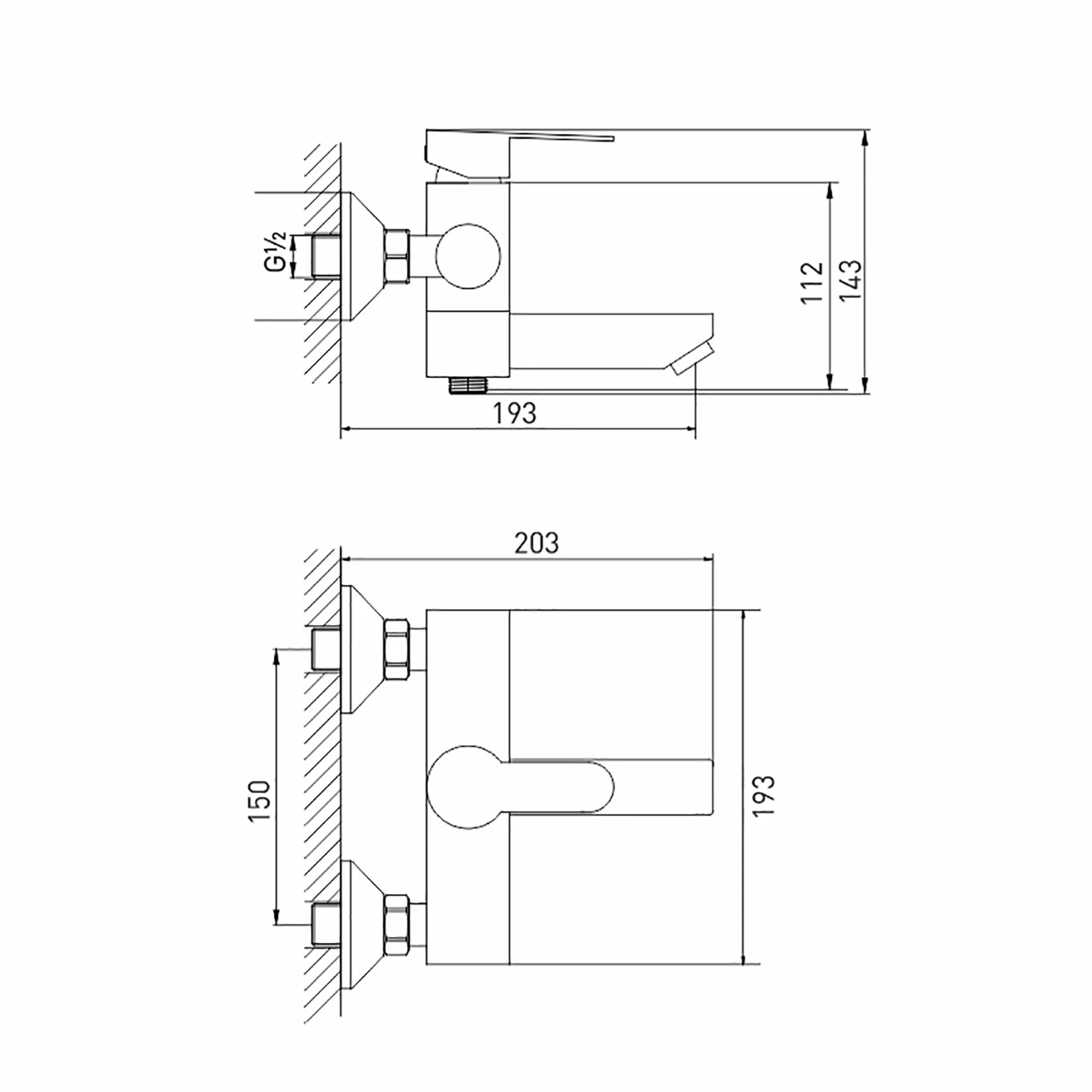 Смеситель для ванны 35k MIXLINE MLSS32-01 Stainless нерж. от магазина gidro-z