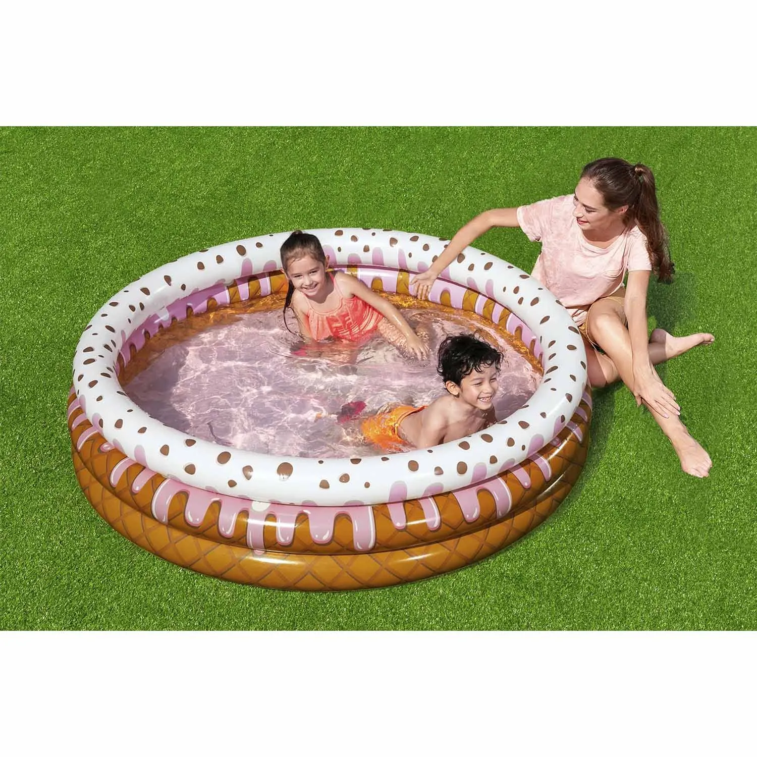 Детский надувной бассейн Bestway 51144 Мороженое с фруктами (160х38 см) от магазина gidro-z