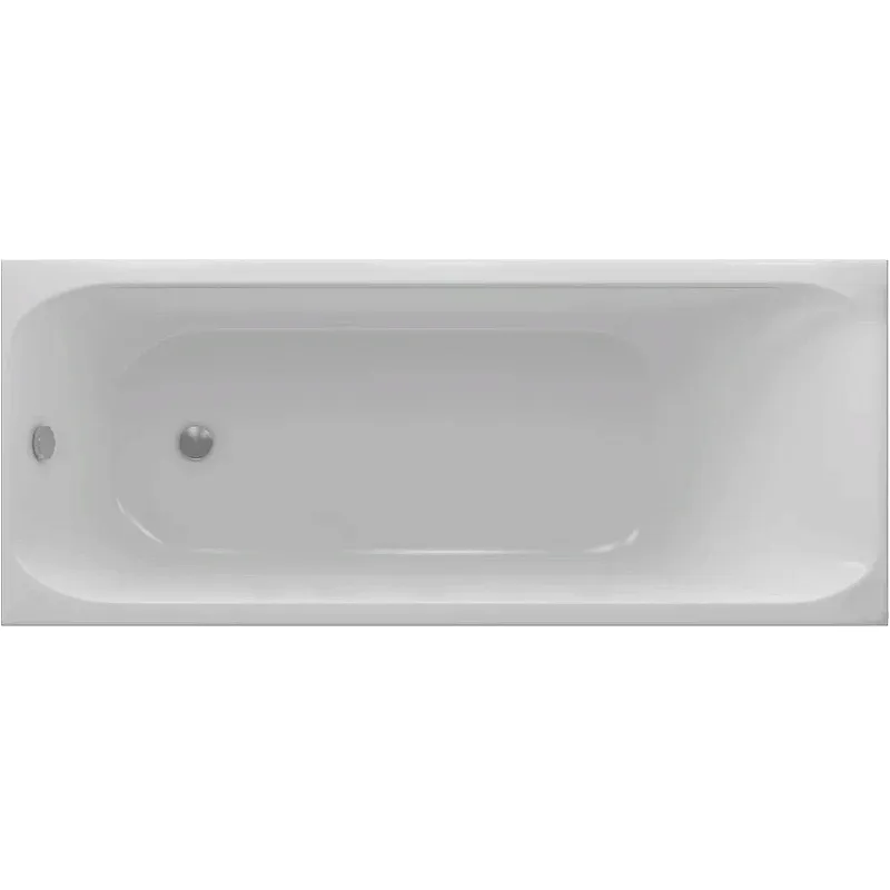 Акриловая ванна Aquatek Альфа 140х70 ALF140-0000005 без гидромассажа с фронтальной панелью с каркасом (вклеенный) со слив-переливом (слева) от магазина gidro-z